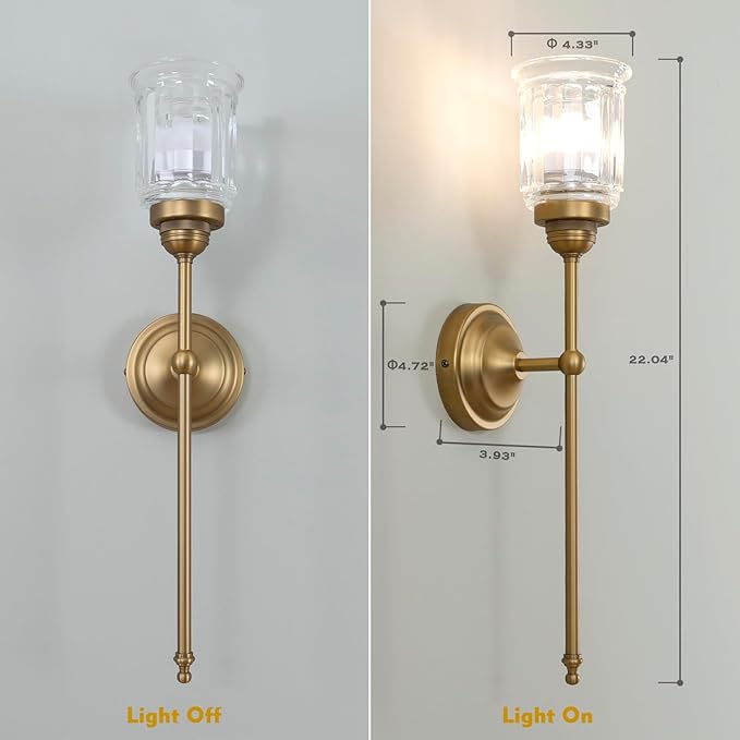 HEQIQEH Vintage Rechargeable Battery Operated Wall Sconces Set of 2 with Clear Fringe Glass Shade, Dimmable Cordless Wall Mounted Lamp Fixtures with Remote Control for Living Room Bedroom Stairs - Bloomnest