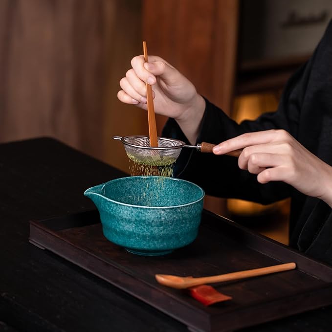 Premium Matcha Ceremony Set – Complete 9-Pcs Ritual Kit – Presented in Luxury Magnetic Gift Box, Perfect for Gifting or Self-Care (Parrot Green) - Bloomnest