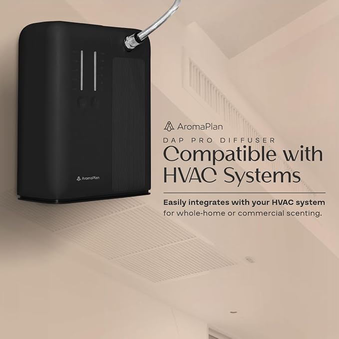 AromaPlan 5 Star Collection Cold Air Scent Diffuser, Whole House (2 Scents Included)- Waterless Smart Aroma, Scent &Time Adjust., App Control, HVAC | Home, Commercial, Hotel | Large Room, 2,000 sq.ft - Bloomnest