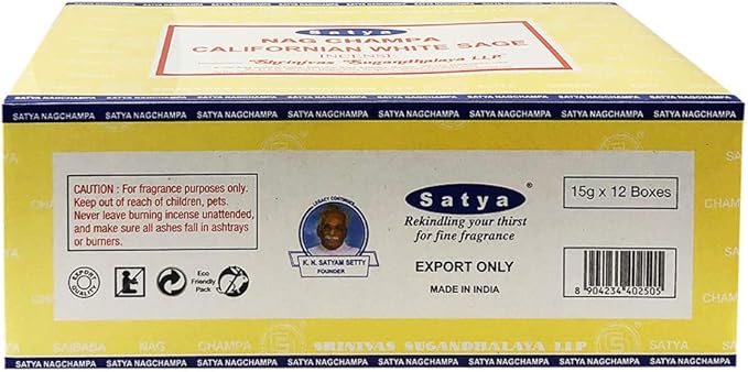 California White Sage Incense Sticks and Incense Stick Holder Bundle Insence Insense Satya - Bloomnest