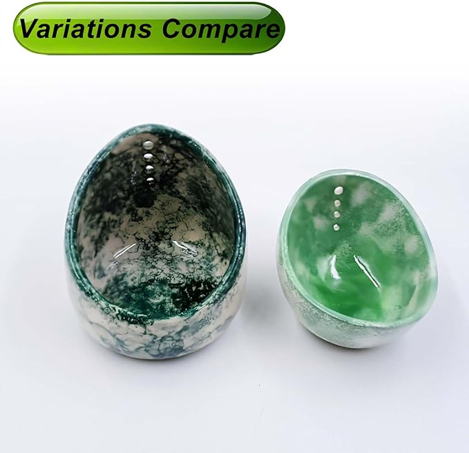 Pottery Herb Stripper Bowl Multi Size Holes Ceramic Stripping Tool Decorative Leaf Cilantro Parsley Basil Veggies Durable Kitchen Gadget - Bloomnest