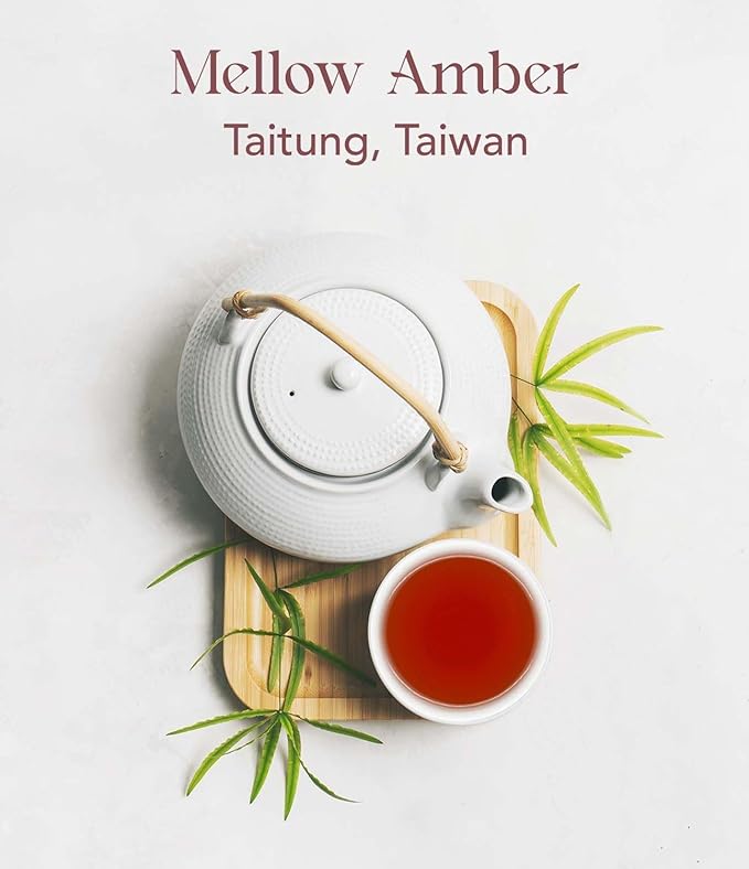 OOTINE, Mellow Amber Taiwan Oolong (12 Pyramid Sachets) | Honey and Dried Fruit Notes, Close to Black Tea & Japanese Wakoucha | Hand-Picked Quality Whole Leaves in Plant-Based Sachets | Caffeine Alternative for Gentle Focus, Supports Gut Health | Multi... - Bloomnest