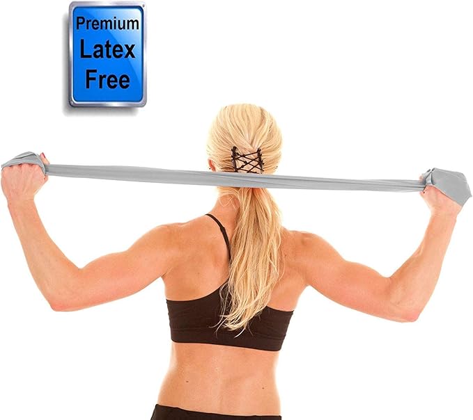 Resistance Band for Working Out - 8,16,24 Yard Resistance Bands Bulk Rolls - 10 Strengths in Light Medium and Heavy Exercise Bands - Latex Free Workout Bands Including iPhone App and e-Book - Bloomnest