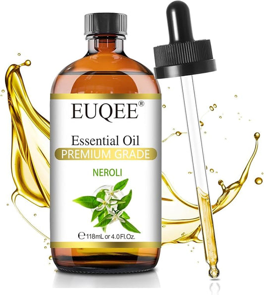 EUQEE Neroli Essential Oil 118mL / 4oz Pure Neroli Oil Premium Essential Oil for Diffuser, Aromatherapy, DIY Soap - Bloomnest