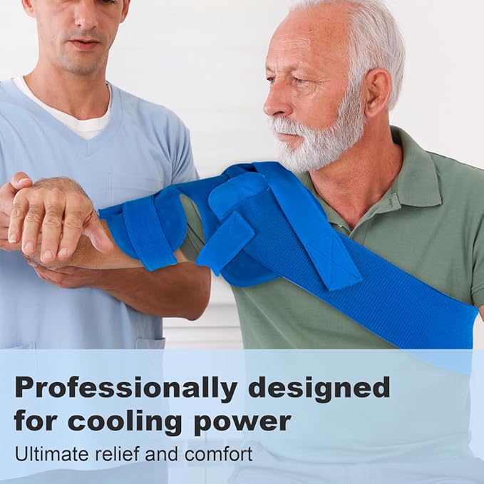 Ice Machine for Shoulder After Surgery, Shoulder Rotator Cuff Cold Therapy Machine Compression Pad Cryotherapy Machine for Post-Surgery Care, Ice Therapy System for Knee, Elbow, Joint (6-Quart) - Bloomnest