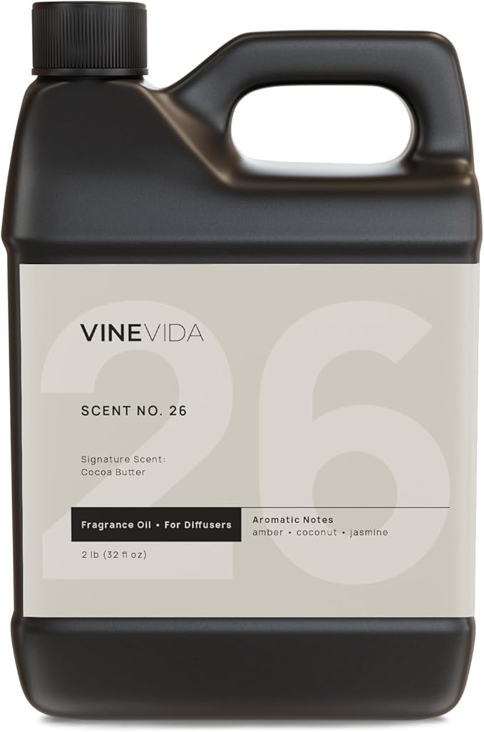 VINEVIDA [32 Fl Oz] Cocoa Butter Fragrance Oil for Cold Air Diffusers, Essential Oils for Diffuser Oil Refill & Air Freshener Room Spray - Bloomnest