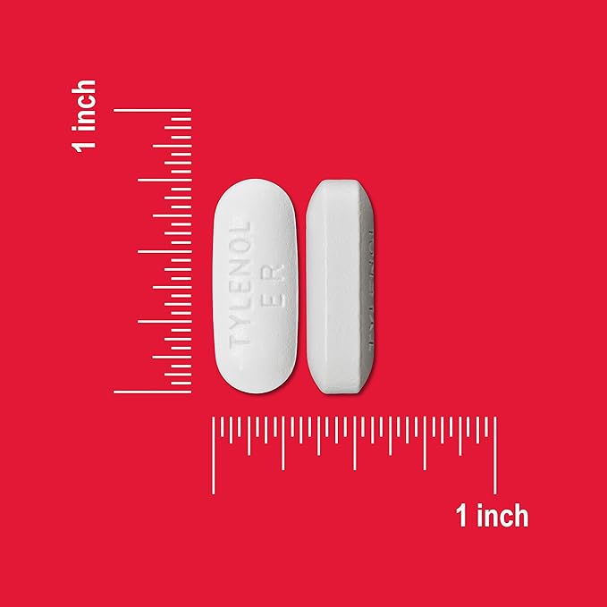 Tylenol 8HR Arthritis Pain Relief Caplets, 650 mg Acetaminophen for Minor Arthritis & Joint Pain, Fever Reducer, Extended Release, Gentle on Stomach, 100 ct - Bloomnest