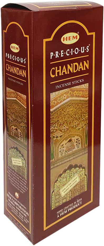 Precious Chandan (Indian Sandalwood) Incense Sticks and Incense Stick Holder Bundle Insence Insense Hem Incense Sticks TRUMIRI