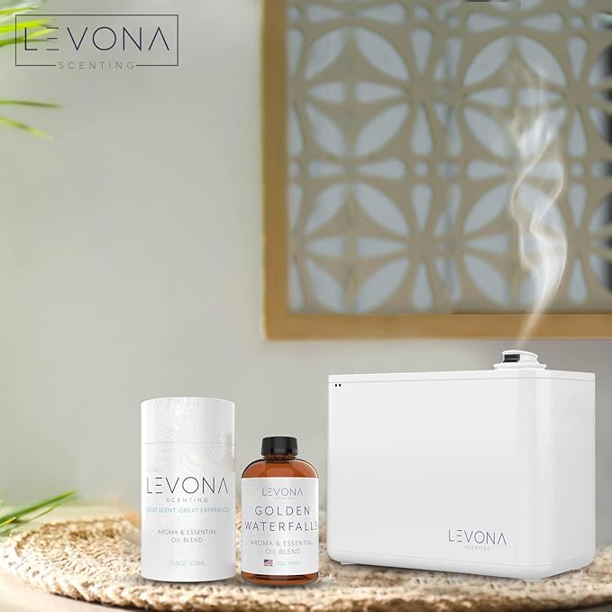 Levona Scent Pure Essential Oils for Diffusers for Home, Hotel & Office - Golden Waterfalls Essential Oils for Diffuser Oil and Humidifiers - Home Luxury Scents - Scented Fragrance Oil Blends - 700 ml - Bloomnest