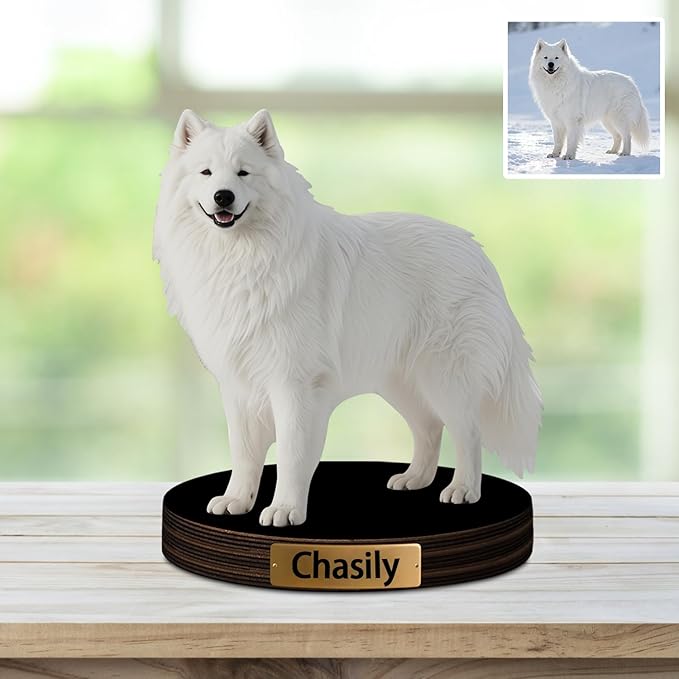 Personalized Photorealistic Rendering Family-Themed Figurines Cartoon Photo Style Desk Decor Plaque Figurine, Custom Cartoon Photo Picture Portrait Frame Sculpture Desk Sign Decoration Gift for family - Bloomnest
