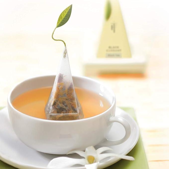 Tea Forte Herbal Retreat Premium Tea Presentation Box Tea Gift Sampler, 20 Count, 2 of Each Variety Individually Wrapped Handcrafted Pyramid Infuser Bags - Bloomnest