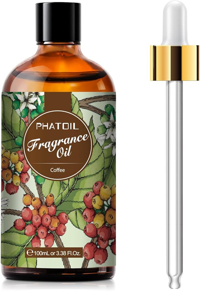PHATOIL 3.38FL.OZ Coffee Fragrance Oils for Aromatherapy, Essential Oils for Diffusers for Home, Perfect for Diffuser, DIY Candle and Soap Making, DIY Scented Products - 100ml - Bloomnest