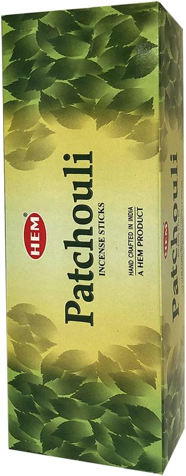 TRUMIRI Patchouli Incense Sticks and Incense Stick Holder Bundle: 1 Set of 6 Packets, 120 Pieces, 6 Incenses per Packet TRUMIRI