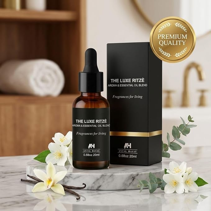 Hotel Scent Oil Inspired by The Ritz Carlton Hotel - Luxury Citrus Diffuser Oil - Ritz Carlton Scent Diffuser Oil - Hotel Scents for Home - 20mL Glass Bottle & Dropper for Waterless Diffusers ANTALHAYAT