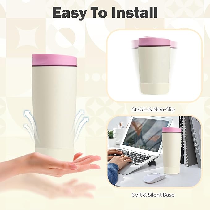 2pcs Silicone Boot for Owala SmoothSip Slider Coffee Tumbler 20oz 12oz, Anti-Slip Sleeve for Travel Coffee Mug, Protective Accessories for Owala BPA Free (Daybreak White) Kaitiaki