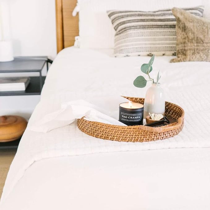 River Birch Candles Nag Champa Scented Candle | Premium, All-Natural, Non-Toxic, Soy Candles | 8 oz. Black Matte Tin Travel Candle | Cozy Relaxing Gifts for Home - Bloomnest