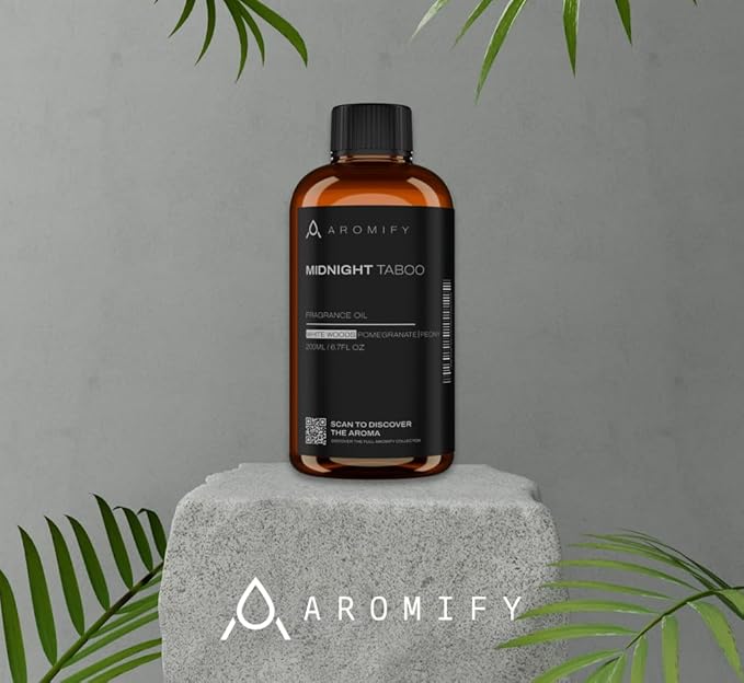 Midnight Taboo Diffuser Oil, Inspired by Luxury Hotels, 6.7 Fl Oz 200 mL, Hotel Scent for Home, Office, Bathroom & Spa, Aromatherapy Essential Oil, Lemon & Pomegranate Scents. - Bloomnest