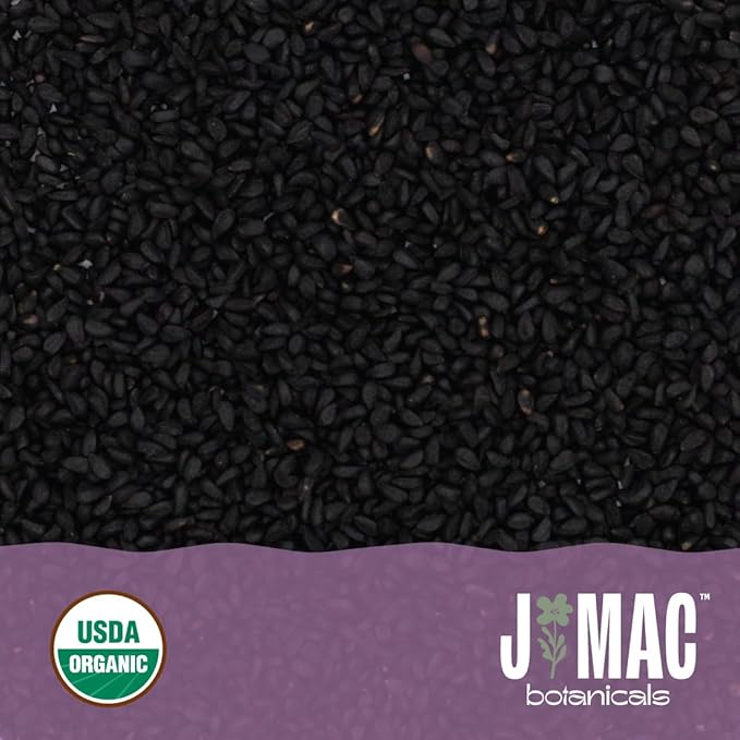 J Mac Botanicals, Organic Nigella Seeds (1 Pound), USDA Certified, black cumin seed, Nigella Sativa, Kalonji Seeds - Bloomnest