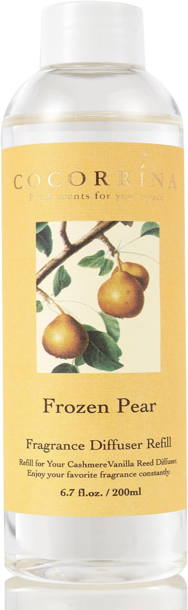 COCORRÍNA Reed Diffuser Refill - Frozen Pear 6.7 oz. Refill for Reed Diffuser Home Fragrance for Bedroom, Bathroom Home Decor - Bloomnest