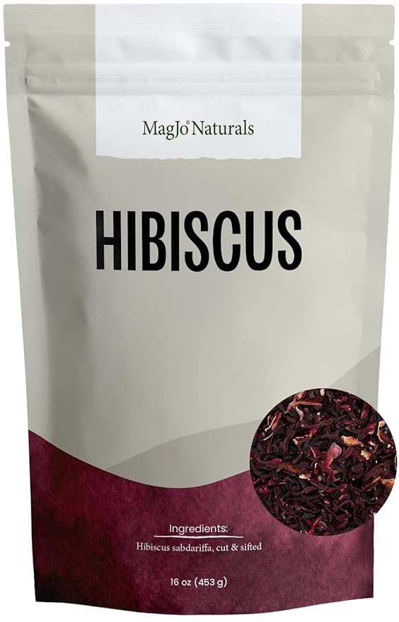 MagJo Naturals, Hibiscus Flowers 1LB (16 Oz) Hibiscus tea cut & sifted flowers, Flor de Jamaica - Bloomnest