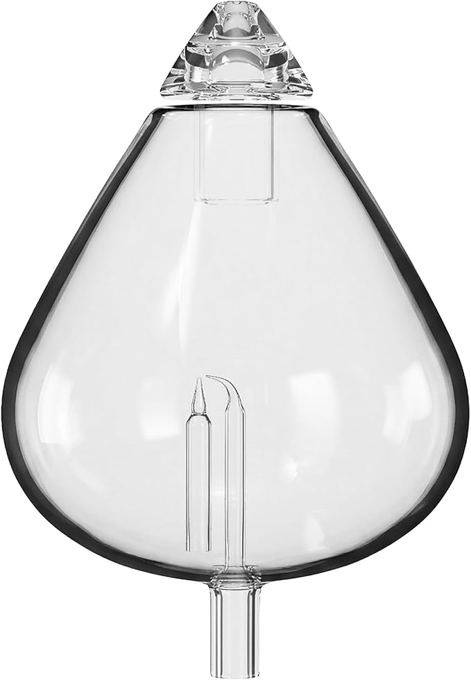 20ml Hand-Blown Glass Atomizing Chamber for Waterless Essential Oil Diffusers - High Transparency, Plastic-Free Nebulizing Vessel, DIY Replacement Accessory, Waterdrop