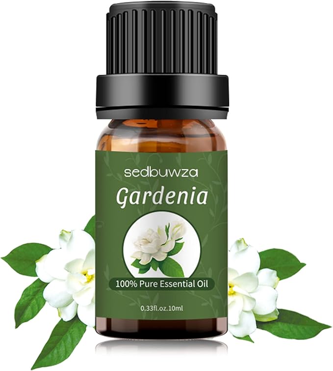 Sedbuwza Gardenia Essential Oil, Pure Organic Gardenia Fragrance Oil for Diffuser, Humidifier, Soap, Candle, Perfume Sedbuwza