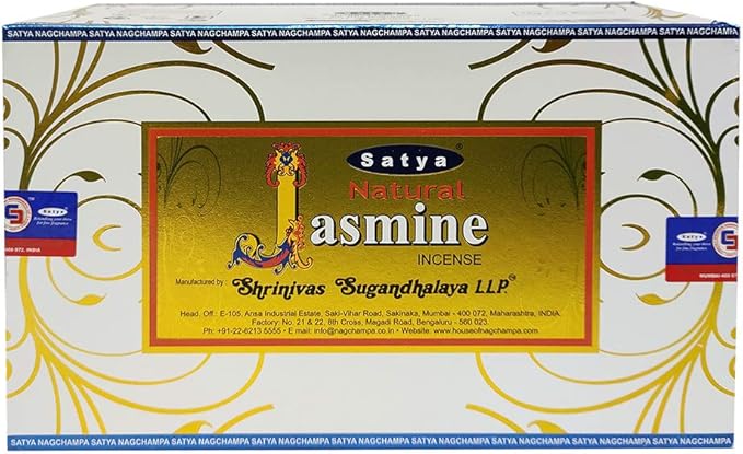 Natural Jasmine Incense Sticks and Incense Stick Holder Bundle Insence Insense Satya - Bloomnest