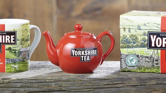 Yorkshire Tea, Red, Black Tea, Pillow Tea Bags, 160 Count (Pack of 1), Refreshing, Satisfying, and Strong, Classic British Breakfast Blend, Caffeinated, Enjoy Hot or Iced, 160 Teabags - Bloomnest
