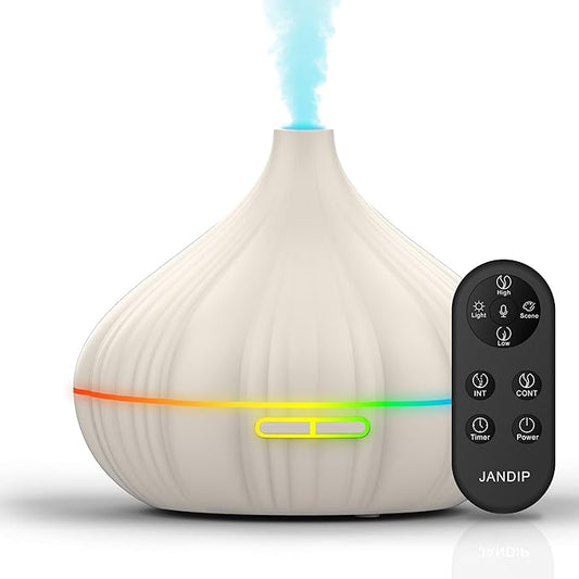 JADNIP Voice-Controlled Essential Oil Diffuser, 400ml Scent Diffuser with waterless auto Off and Timer Functions, Mist humidifier with Lighting, eco-Friendly Materials, Perfect for Office and Home.