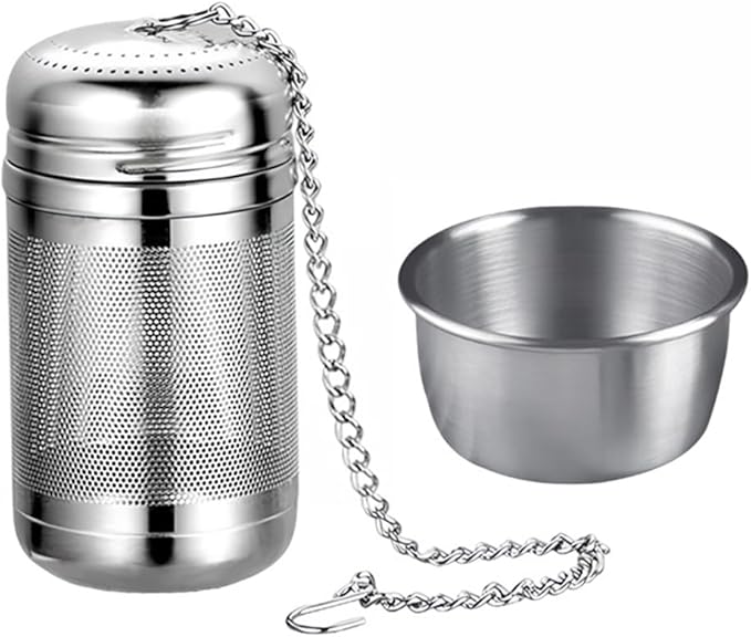 Tea Infuser For Loose Leaf Tea Drinkers, Extra Fine Mesh Tea Strainers 316 Stainless Steel, Tea Steeper, Tea Filter, Tea Diffuser For Rooibos/Black Tea/Herbs/Spices By Iruerti KTAD, 1.5*1.5*3.15'' (S) - Bloomnest