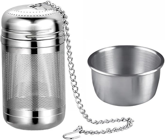 Tea Infuser For Loose Leaf Tea Drinkers, Extra Fine Mesh Tea Strainers 316 Stainless Steel, Tea Steeper, Tea Filter, Tea Diffuser For Rooibos/Black Tea/Herbs/Spices By Iruerti KTAD, 1.5*1.5*3.15'' (S) - Bloomnest
