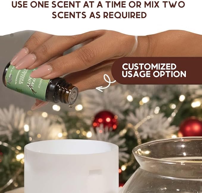 Folkulture Christmas Fragrance Oil | Pack of 3 Christmas Essential Oils Set | Scented for Diffusers | Christmas Gifts | Frankincense Cinnamon, Lavender – Winter Wonderland Themed - Bloomnest
