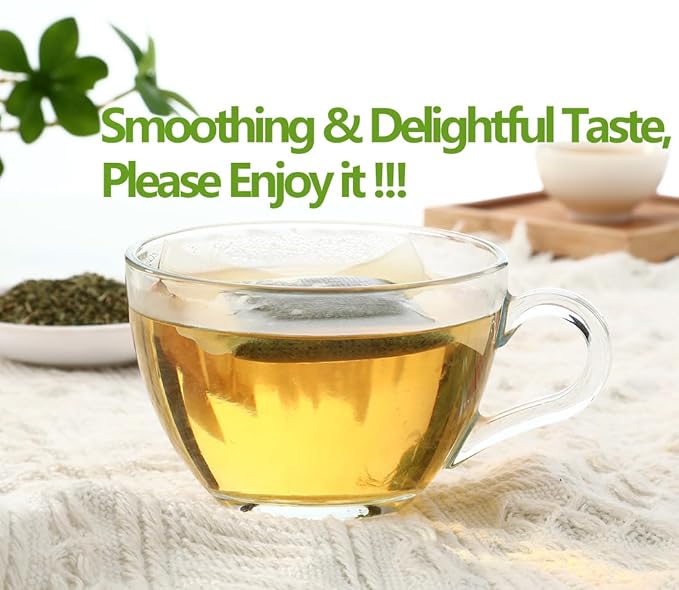 Premium 60 Lemon Verbena Tea Bags, Made with 100% Pure Lemon Verbena Leaves, No Additives & Caffeine Free. - Bloomnest