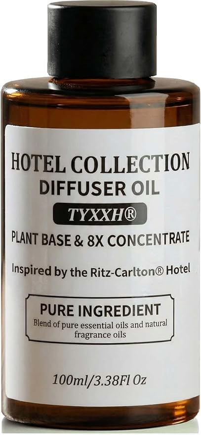 Hotel Diffuser Oil Inspired by Ritz-Carlton – Fragrance & Essential Oil Blend for Waterless & Cold Air Diffusers – Bergamot, Jasmine, Marine – Long-Lasting Aroma – Aromatherapy, Home, Spa – 3.38 Fl Oz - Bloomnest