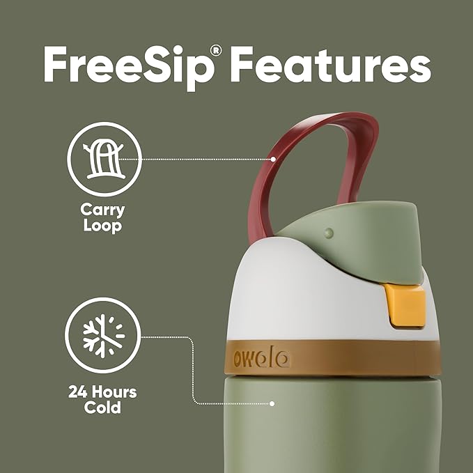 Owala Star Wars FreeSip Insulated Stainless Steel Water Bottle with Straw for Sports and Travel, BPA-Free, 24-Ounce, Boba Fett Owala
