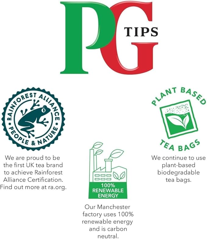 PG Tips One Cup Original Tea Bags (Pack of 1, Total 1100 Tea Bags) - Bloomnest