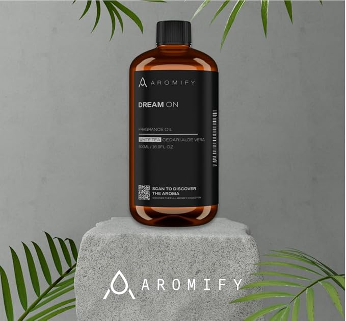 Dream On Diffuser Oil, 16.9 FL Oz, 500 mL, Luxury Hotel Scent Diffuser Oil for Home, Office & Spa, Fragrance Essential Oils for Aromatherapy, Aloe Vera & Cedarwood. - Bloomnest