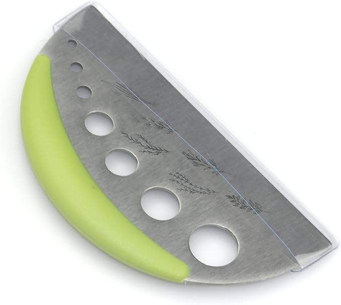 Herb Stripper and Herb Cutter 2 in 1,Herb Stripping Tool Herb Chopper Cilantro Chopper Best Kitchen Gadgets Presents for RV Owners Campers Chefs and Cooking Lovers,1PCS,Green,Stainless Steel,LXLVOUEG - Bloomnest
