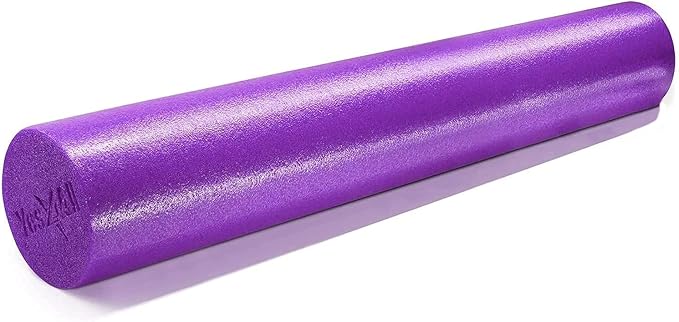 Yes4All Medium Firm Round PE Foam Roller 12, 18, 24, 36 Inches for Pilates, Yoga, Stretching, Balance & Core Exercises - Bloomnest