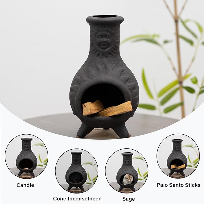 Handmade Palo Santo Holder & Incense Cone Burner-Elegant Sage Smudging Accessory with Capacity for Spiritual Rituals & Energy Cleansing-Thoughtful Gifts for Meditation, Yoga, Aromatherapy - Bloomnest