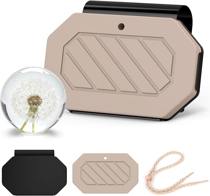 Car Air Freshener, 2-in-1 Stone Car Freshener with Visor Clip & Hanging Scent Diffuser, Natural Scent Stone Diffuser, Long-Lasting Odor Eliminator for Car or Home, Textured Open Air - Bloomnest