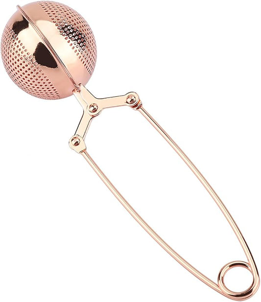 Snap Ball Tea Strainer, Snap Tea Ball Infuser, Rose Gold Stainless Steel Snap Ball Infuser for Loose Leaf Tea - Bloomnest