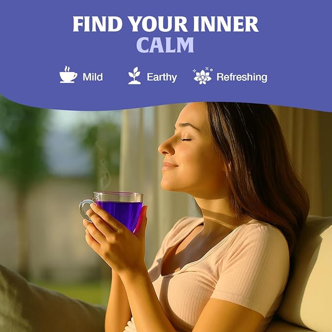 HANDPICK, Butterfly Pea Flower Tea (100 Herbal Tea Bags) | Caffeine Free, Non GMO | Premium Dried Butterfly Pea Flowers For Blue & Purple Drinks, Food Coloring | Iced Teas, Coolers, Cocktails - Bloomnest