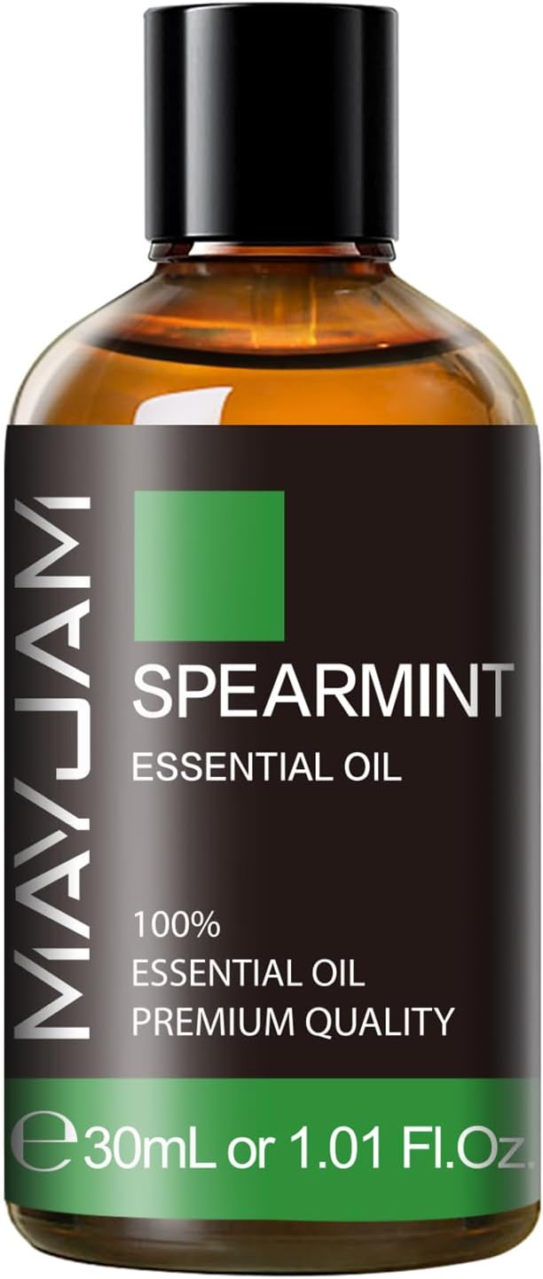 Spearmint Essential Oil 30ML/ 1.01FL.OZ, MAYJAM Pure Spearmint Oil for Massage, Diffuser, Soap Making, Long Lasting Scents - Bloomnest
