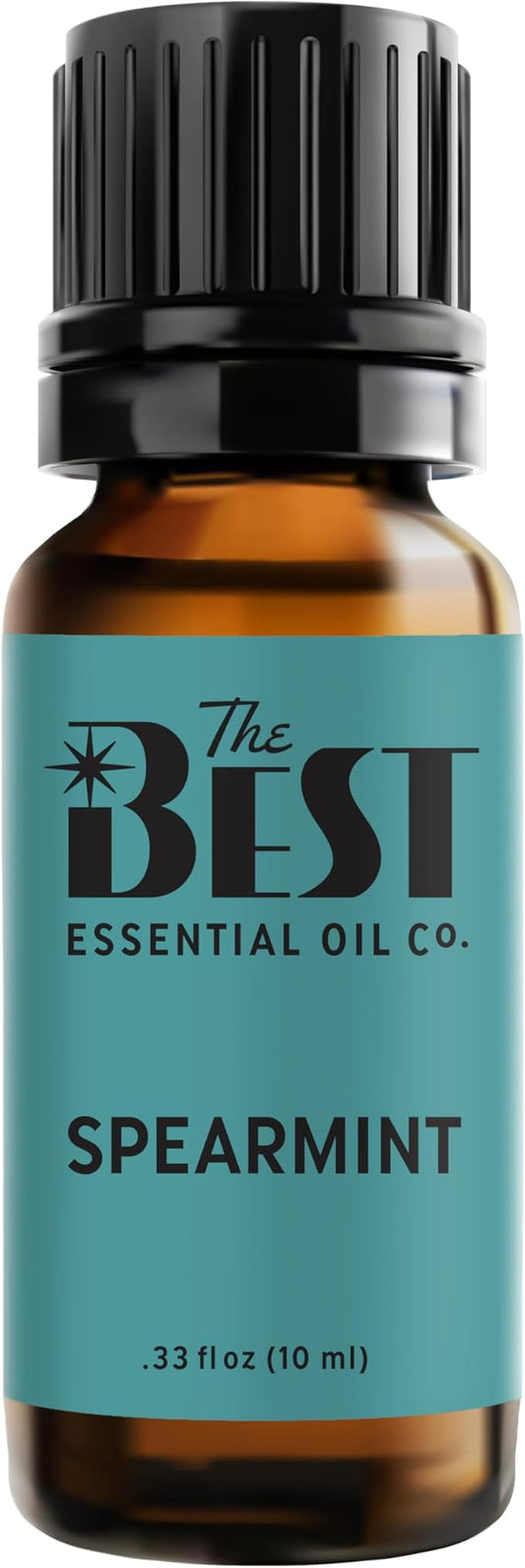 The Best Spearmint Essential Oil Premium Grade- 100% Pure & Natural for Aromatherapy, Diffuser, Spa, Massage, Air Freshener- 10 ml (.33 fl oz) - Bloomnest