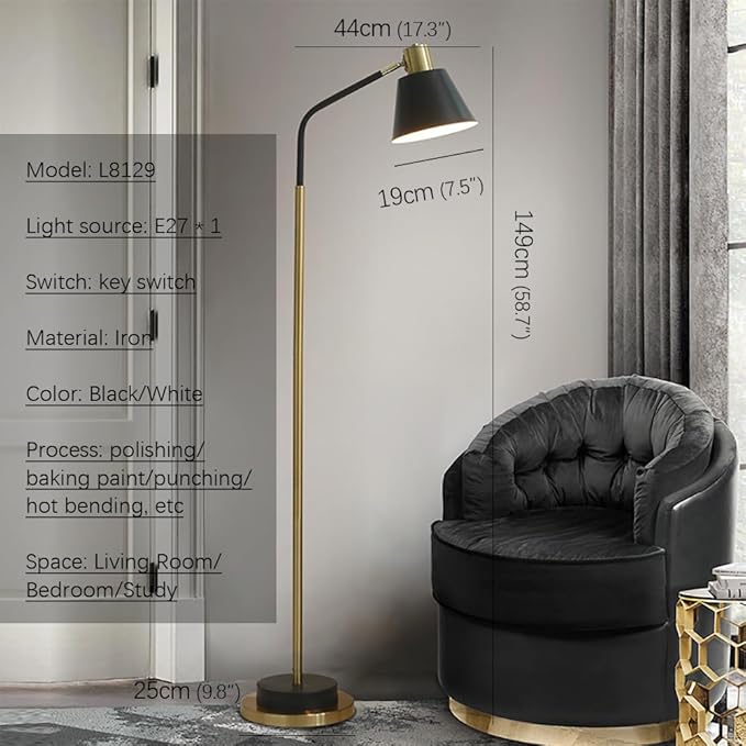 Nordic Floor Lamp Modern Art Family Living Room Bedroom Sofa Creative LED Decorative Read Light (I) - Bloomnest