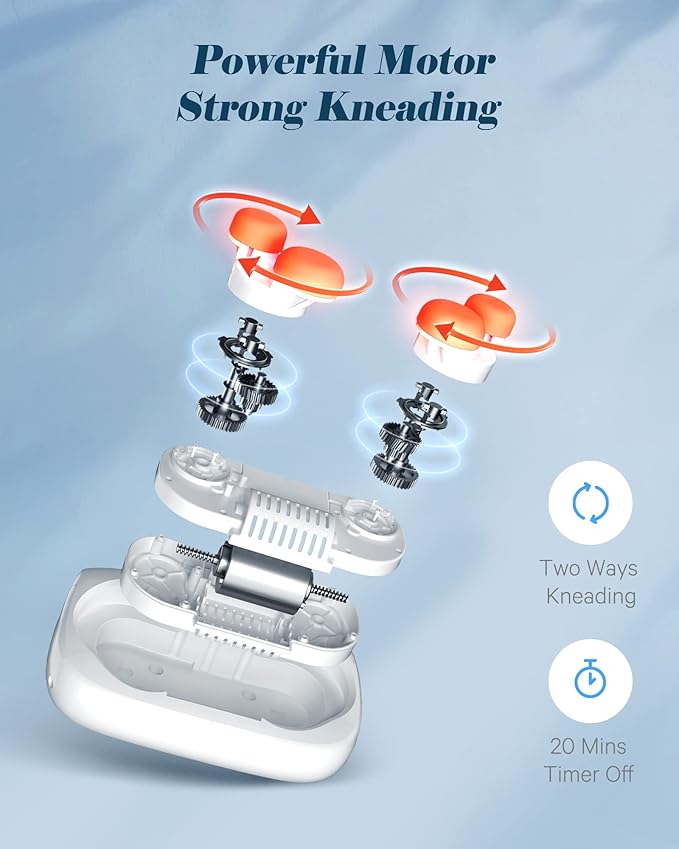 Careboda Neck and Back Massager, Shiatsu Shoulder Massage Pillow with Soothing Heat, 3D Kneading Deep Tissue Massages for Muscle Pain Relief, Perfect Gifts for Friends, Family, Lover - Bloomnest