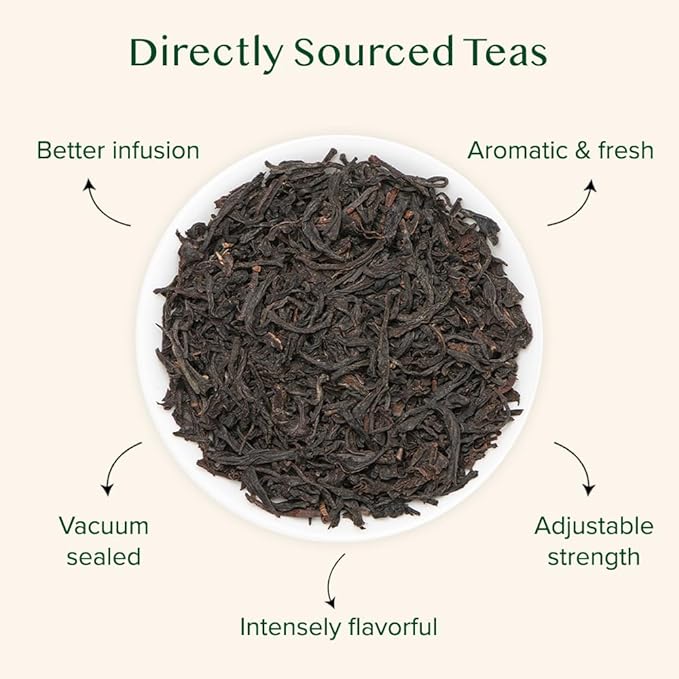 VAHDAM Nilgiri Breakfast Black Tea (150+ Cups/12oz) - Robust & Flavory Loose Leaf Tea | Single Origin, Vacuum Sealed Pack - Bloomnest