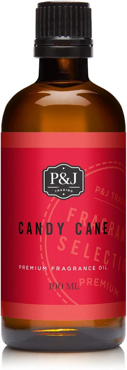 P&J Trading - Candy Cane Scented Oil 100ml - Fragrance Oil for Candle Making, Soap Making, Diffuser Oil PJTrading