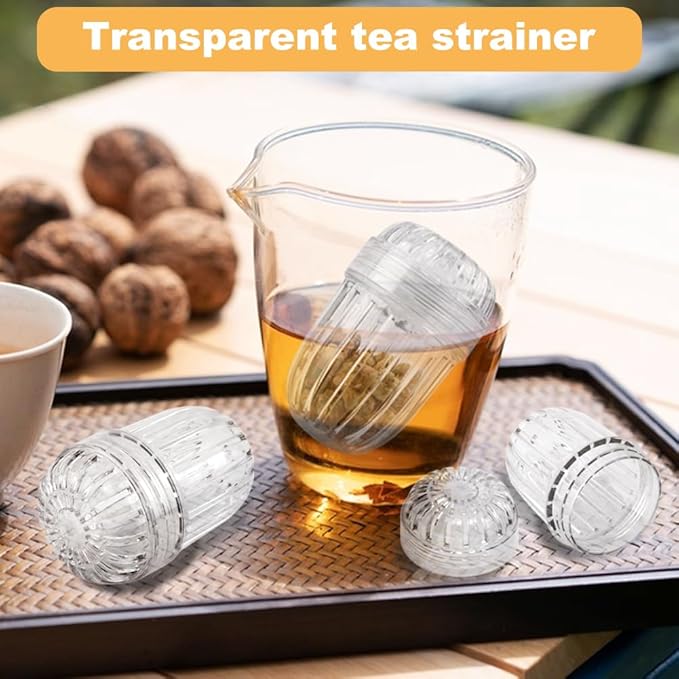 3PCS Clear Fruit Infuser, Tea Infuser for Wide Mouth Bottles, Tea Strainer Tennis Ball Compatible with Stanley,Hydro Flask, Iron Flask,Takeya, - Bloomnest